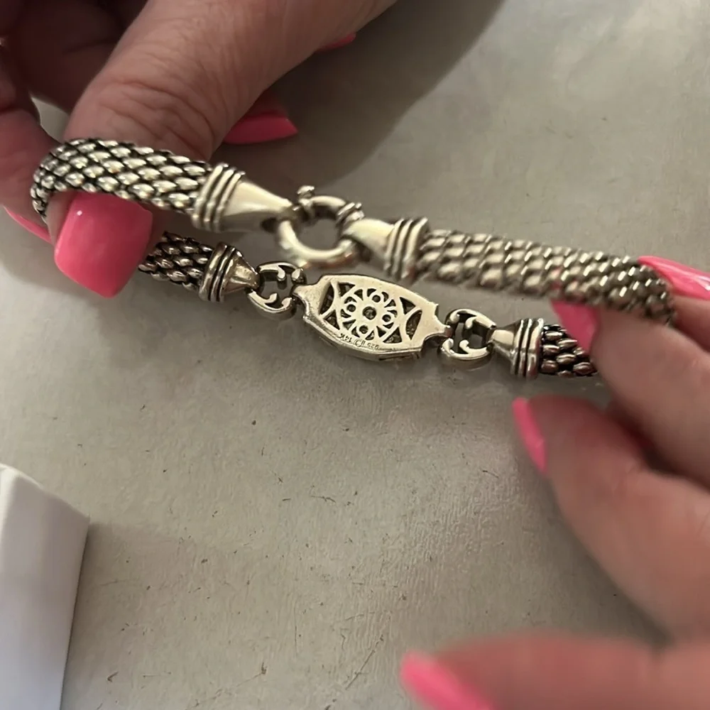 Gabrielle Bruni Sterling Silver / 14 Karat Gold and Diamond Bracelet